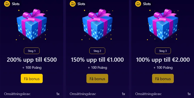 Bonusar Slottio